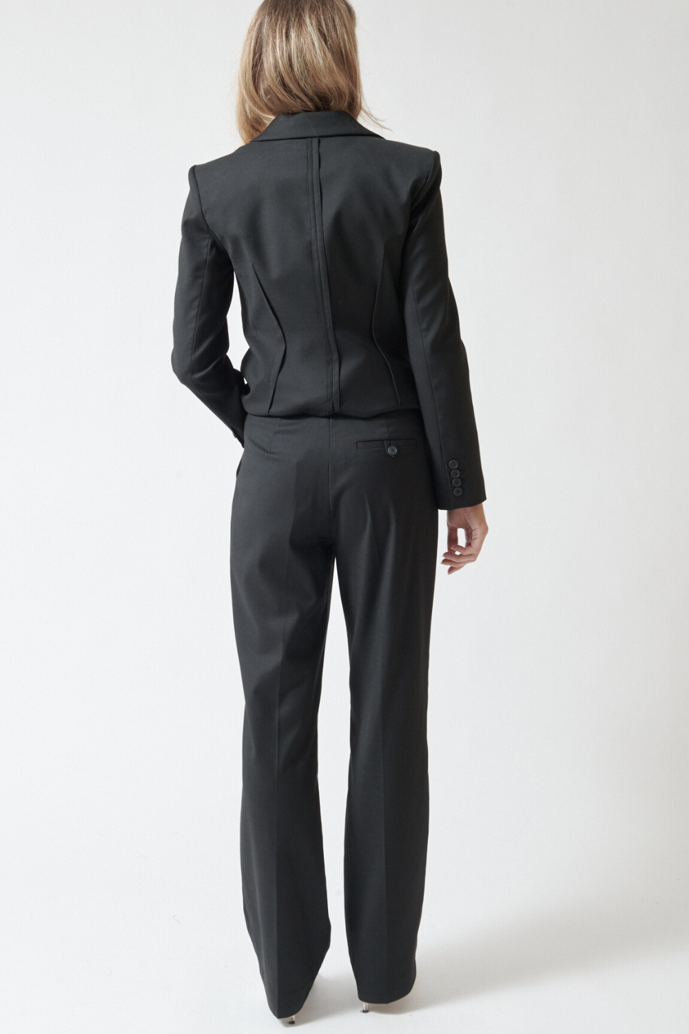 Mari wearing The Garment Necchi Pants rear view