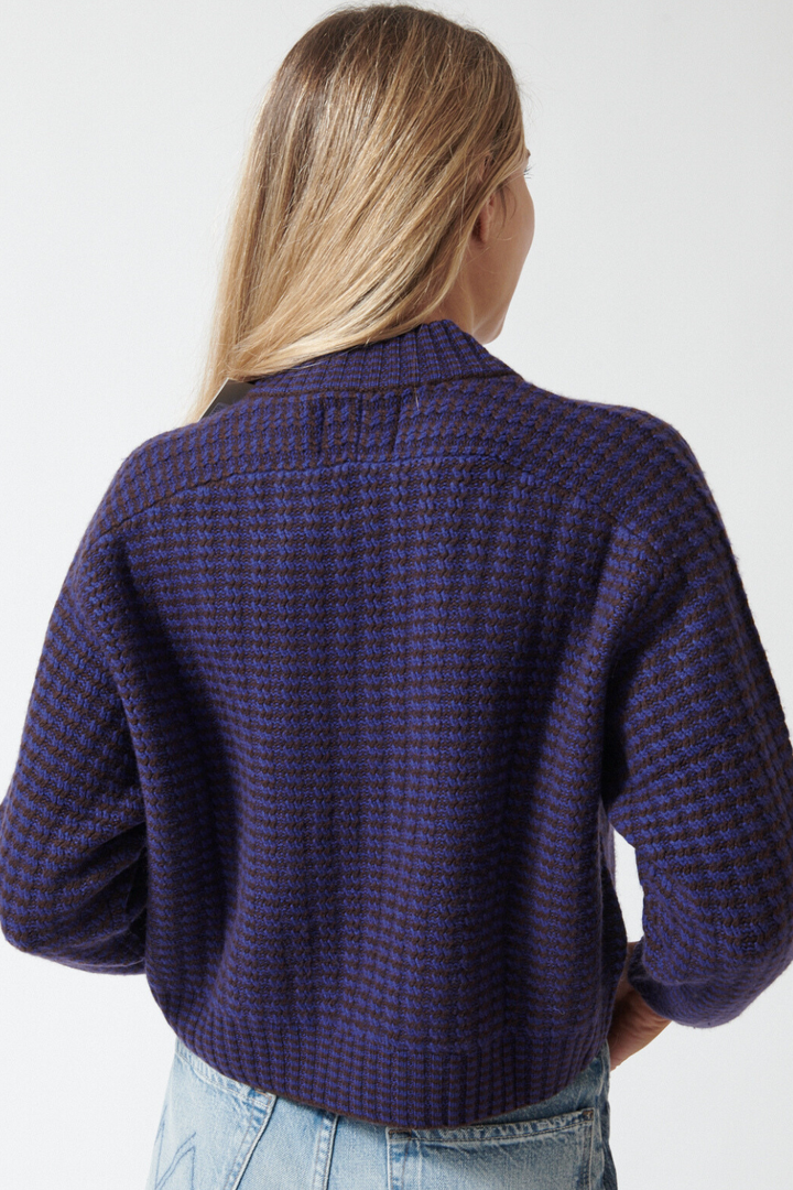 Jumper 1234 Wool Cashmere Crop Rick Rack Vee