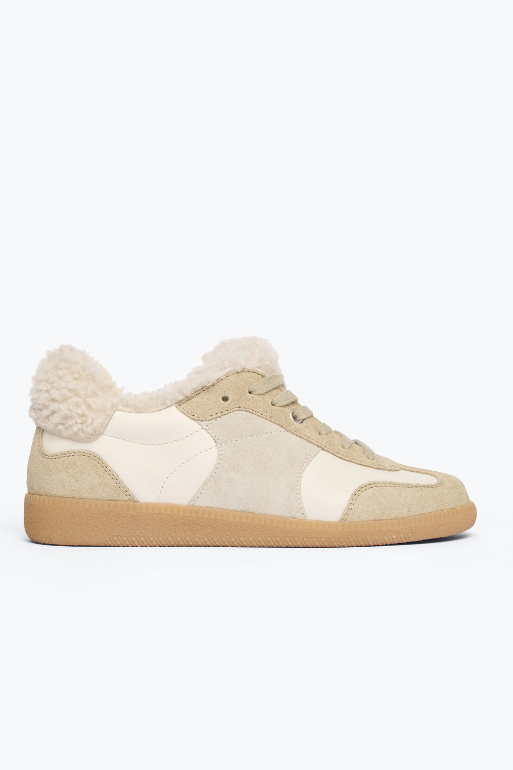 Flat lay of Frēda Salvador Jackie Court Sneaker side view
