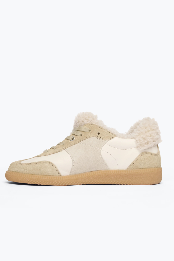 Flat lay of Frēda Salvador Jackie Court Sneaker side view