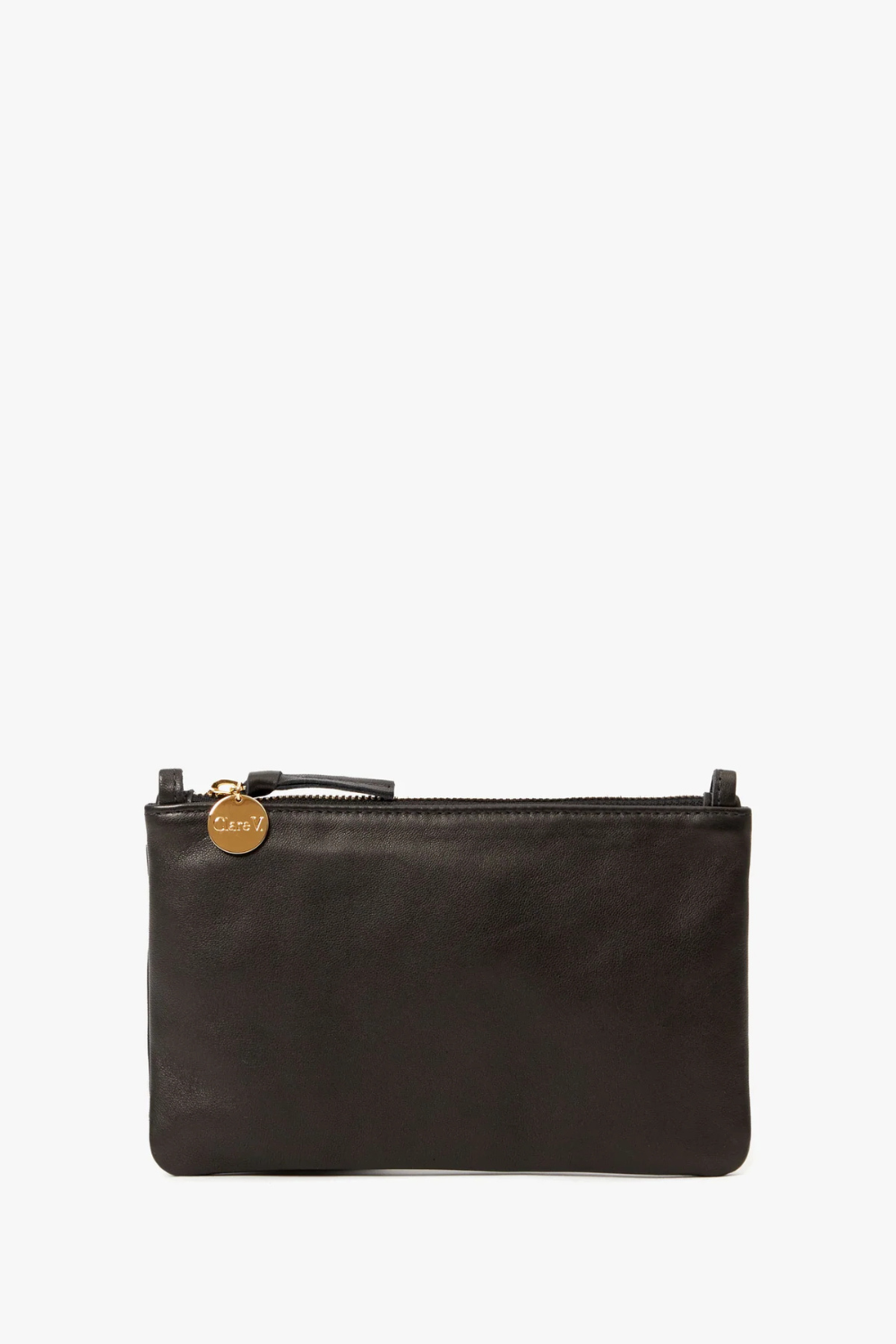 Flat lay of Clare V. Wallet Clutch w/ Tabs front view