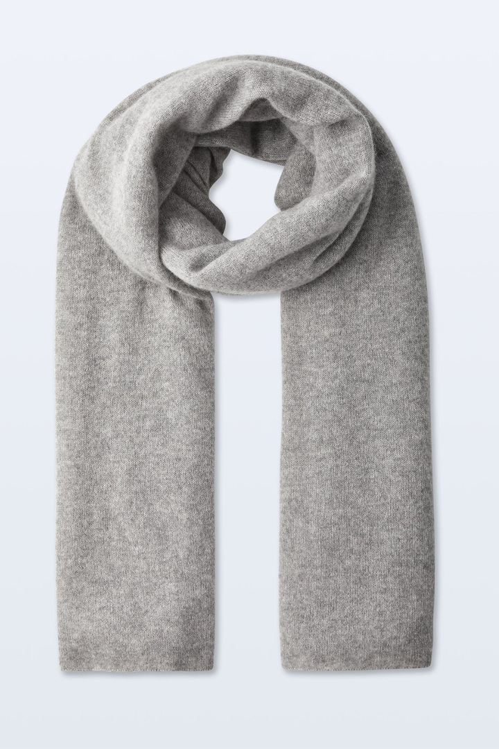 Flat lay of White + Warren Cashmere Travel Wrap front view