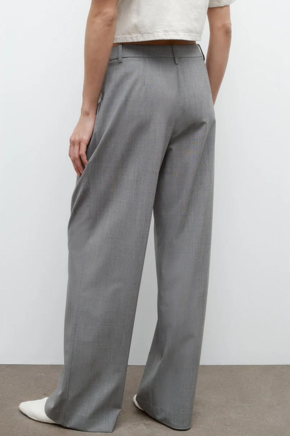 Model wearing TWP Sulli Pant rear view