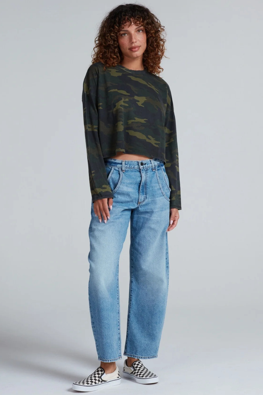 Model wearing ASKK NY Lenox front view