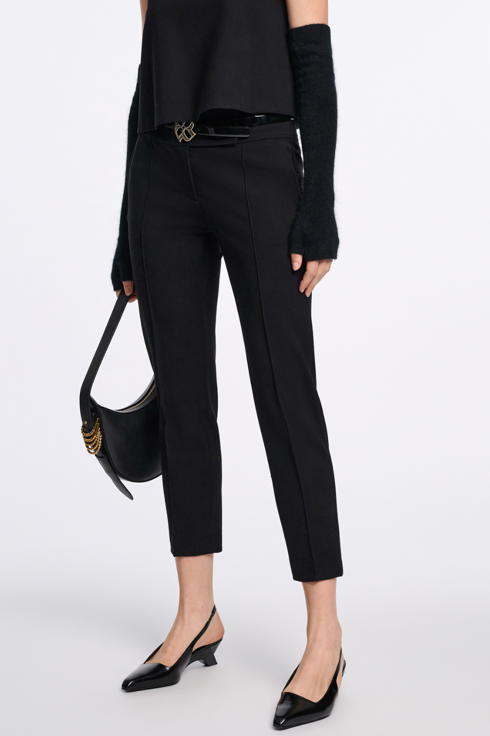 Model wearing Dorothee Schumacher Emotional Essence Pants front view