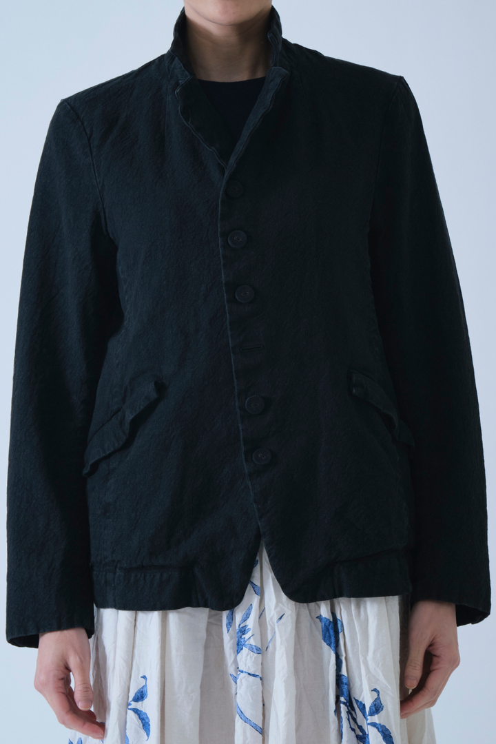 Pas de Calais Linen Cotton Soft Twill Tailored Jacket