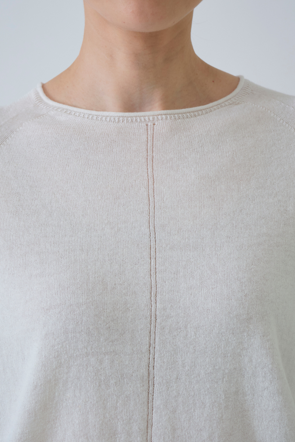 Pas de Calais Washable Cotton Linen Crew Neck Pullover
