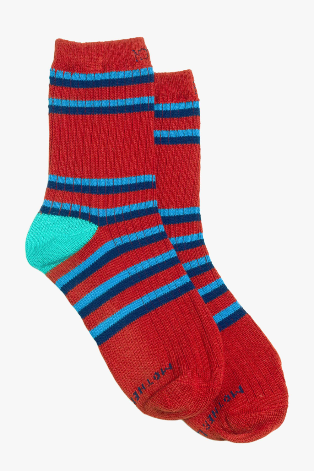 Flat lay of Mother The Half Step Sock side view