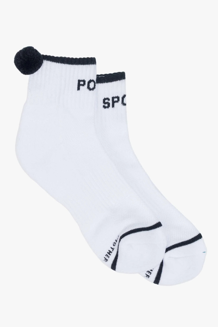 Flat lay of Mother Baby Steps Ankle Socks side view