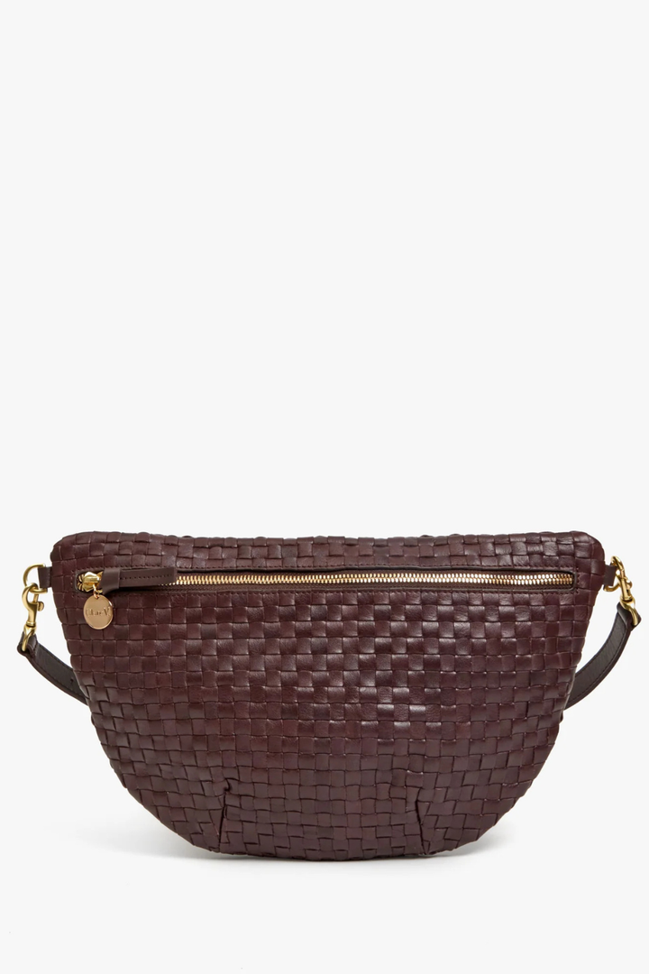 Flat lay of Clare V. Grande Fanny front view