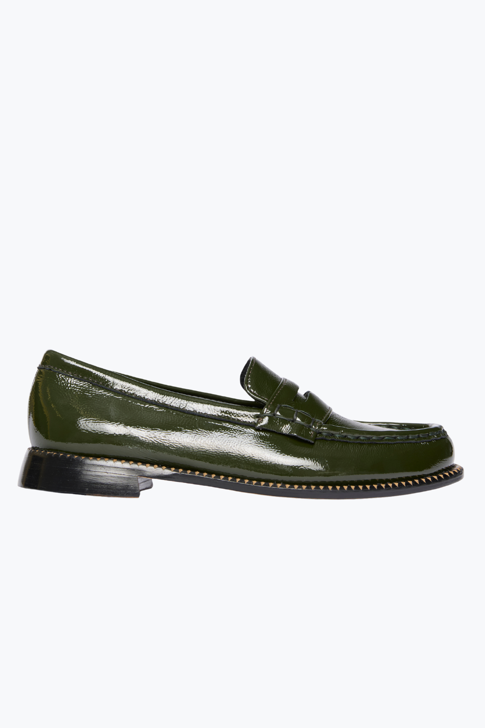 Flat lay of Frēda Salvador Elba Modern Penny Loafer side view
