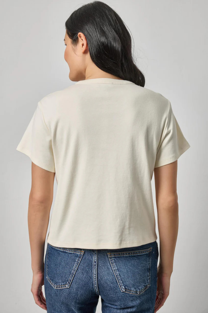 Model wearing Lilla P Easy Tee rear view