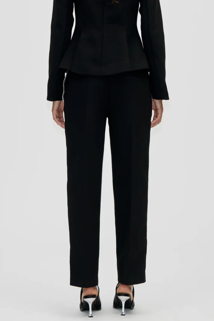 Stine Goya Structured Crepe Straight Tailored Ankle Pants