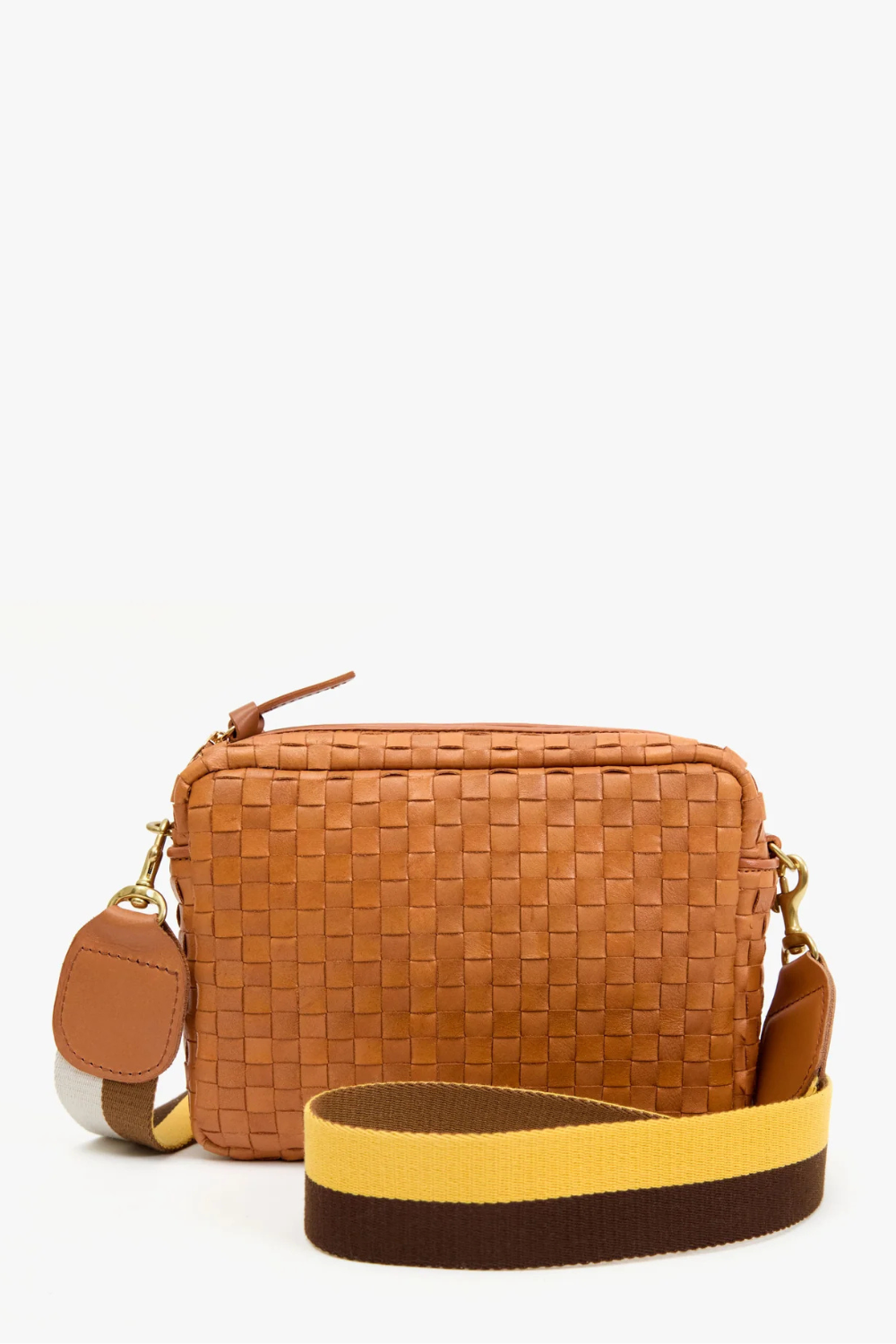 Flat lay of Clare V. Crossbody Strap front view