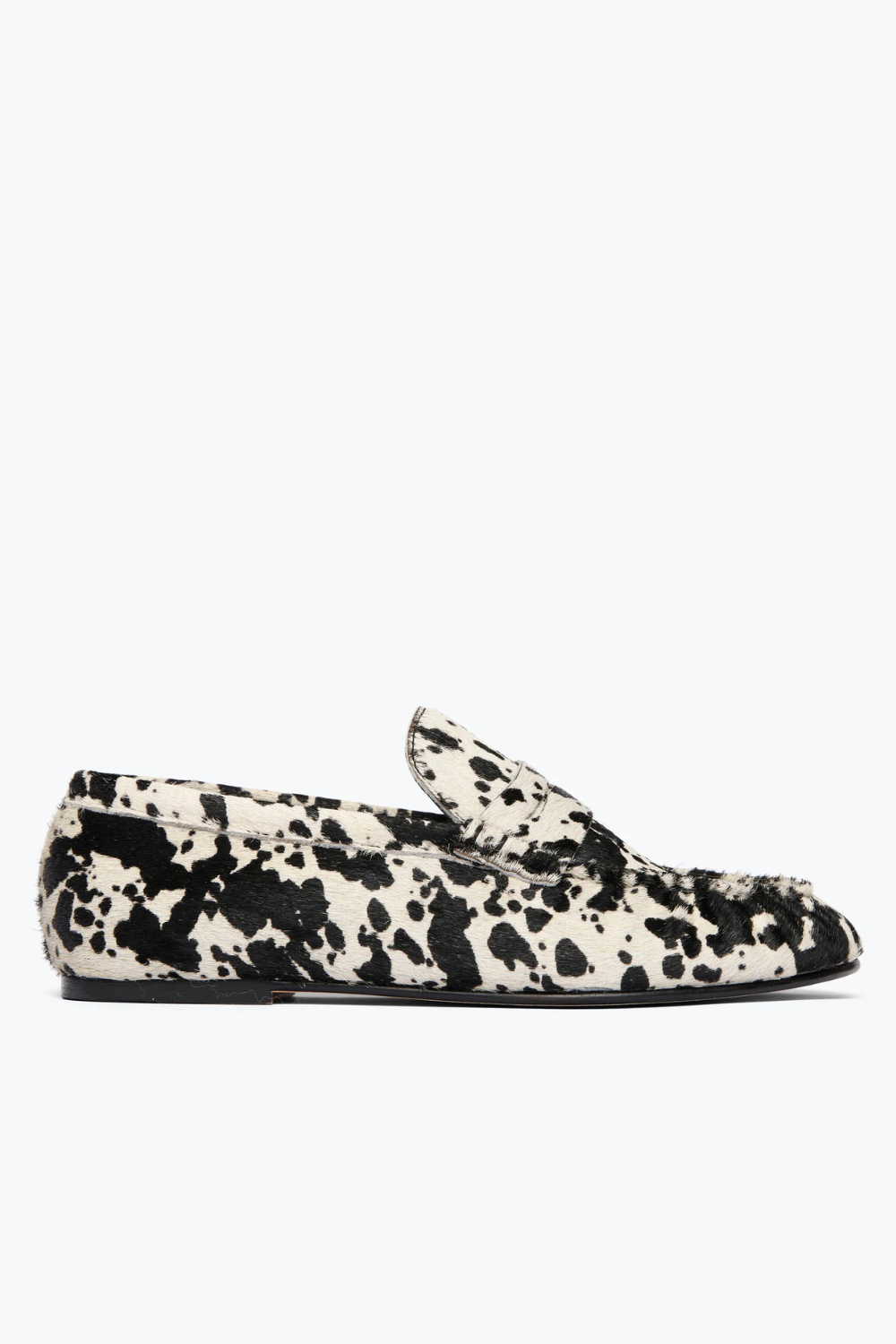 Flat lay of Frēda Salvador Sydney Low Profile Rouched Loafer side view