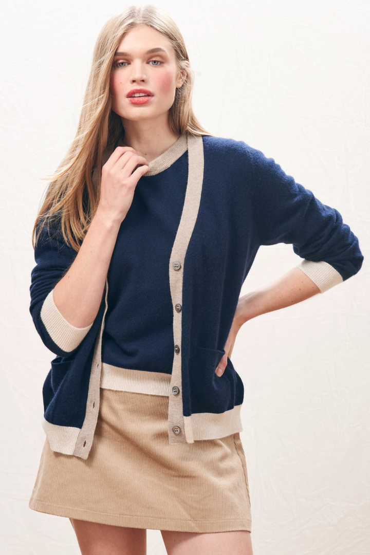 Jumper 1234 Many Contrast Cardigan