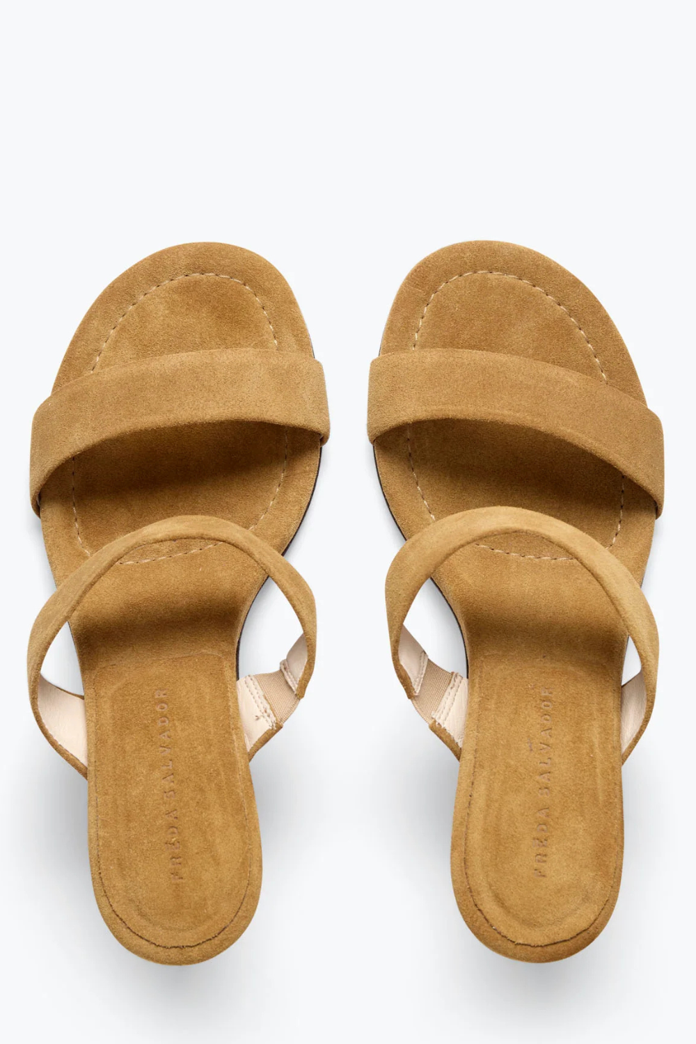 Flat lay of Frēda Salvador Poppy Two Band Heel top view