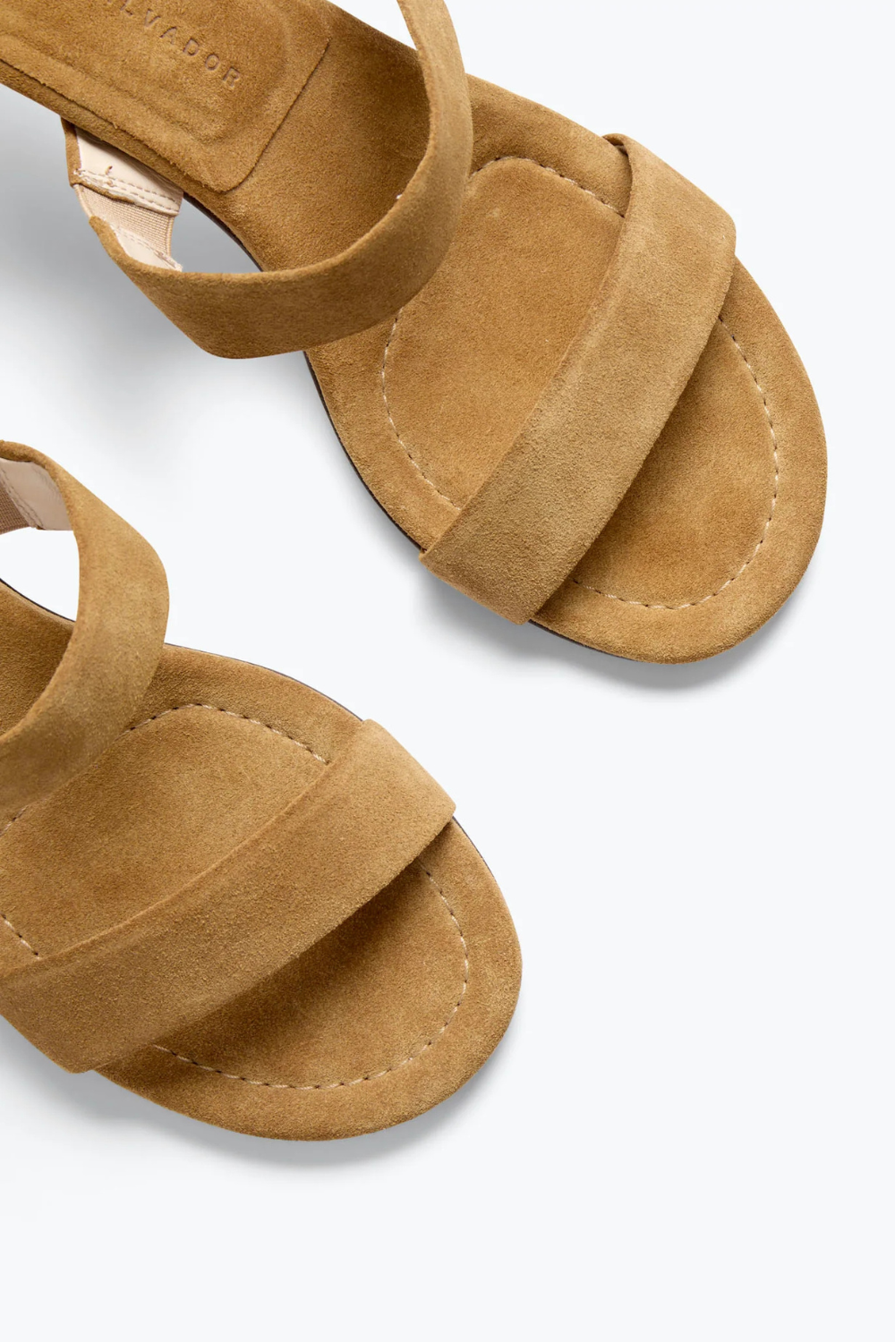 Flat lay of Frēda Salvador Poppy Two Band Heel top view