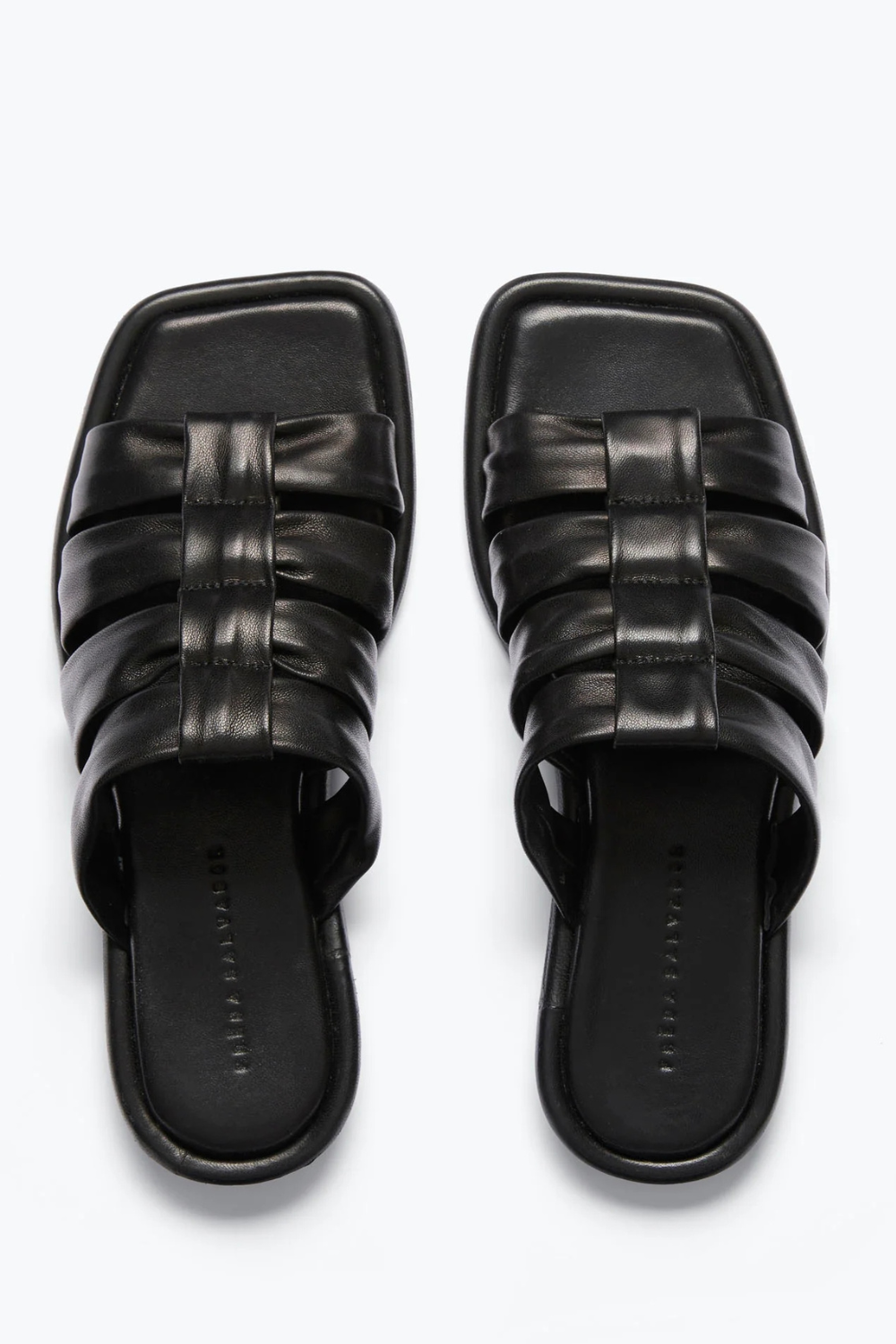 Flat lay of Frēda Salvador Selena Interwoven Sandal top view