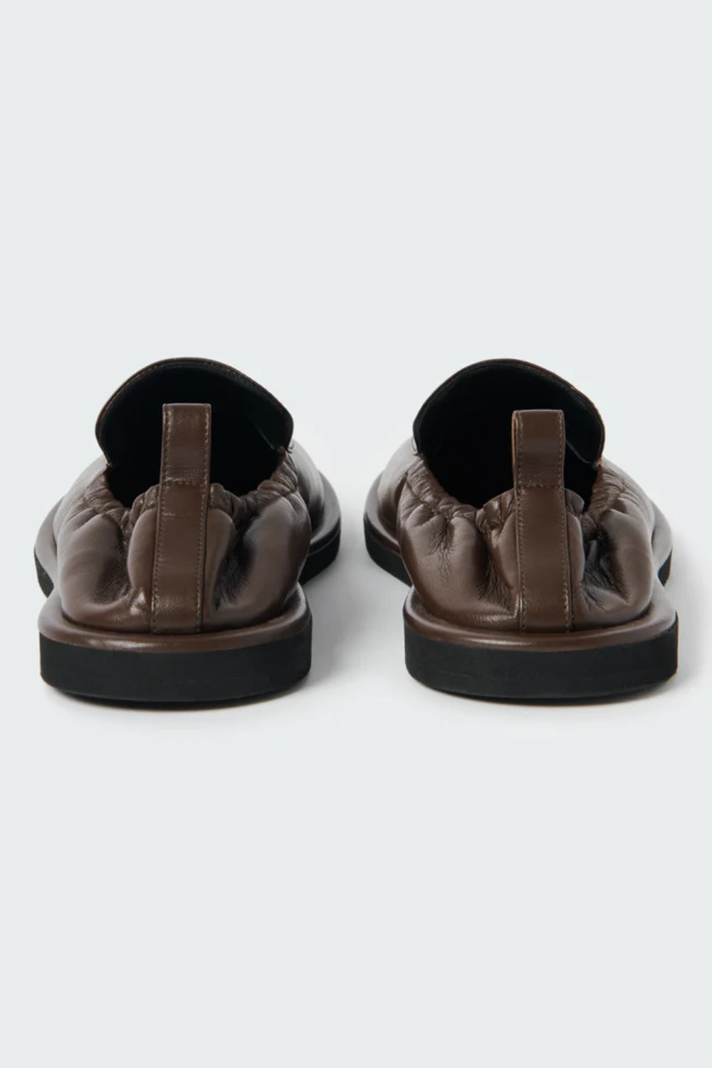 Flat lay of Studio Nicolson Donovan Soft Nappa Leather Elastic Back Loafer rear view