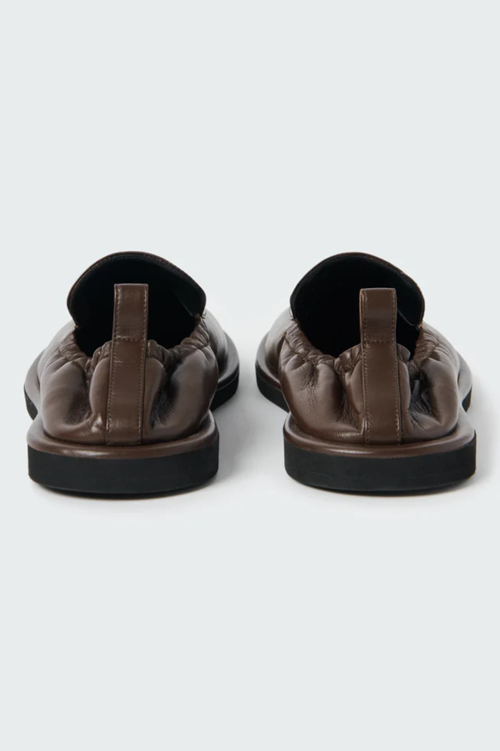 Flat lay of Studio Nicolson Donovan Soft Nappa Leather Elastic Back Loafer rear view