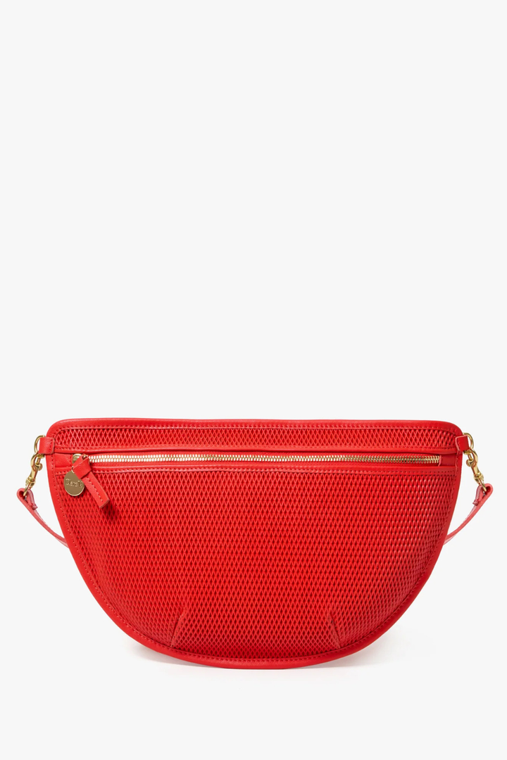 Flat lay of Clare V. Grande Fanny front view