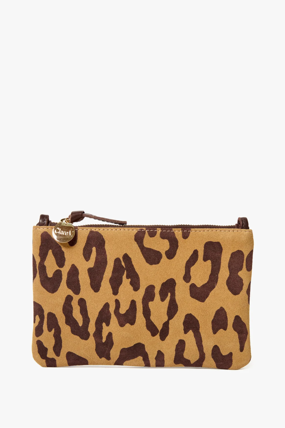 Flat lay of Clare V. Wallet Clutch w/ Tabs front view