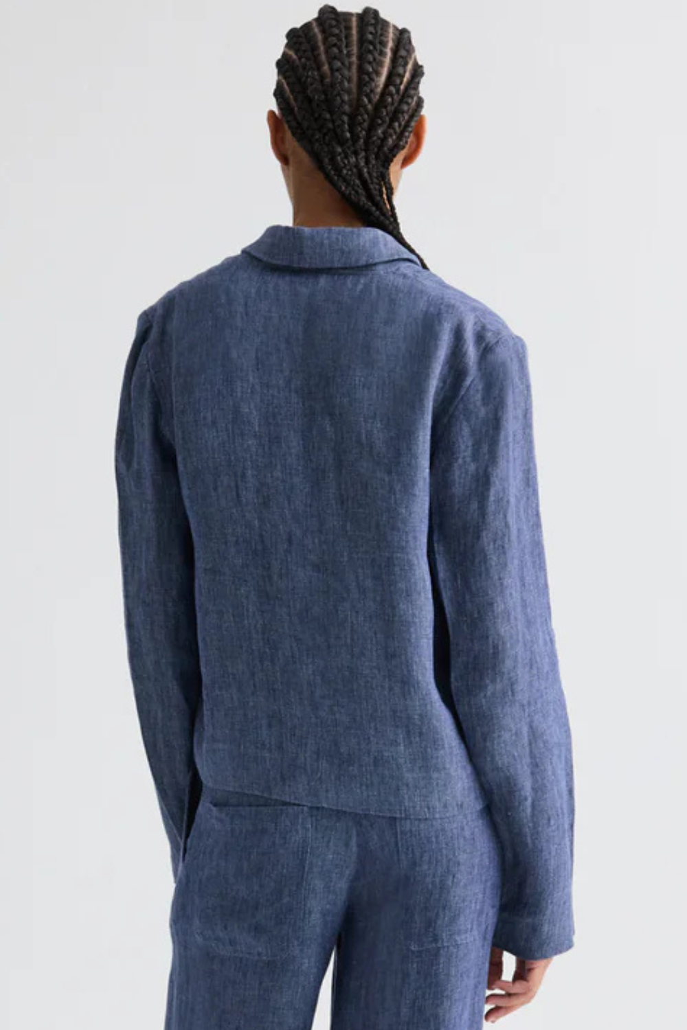 Model wearing TWP Lucy Jacket rear view