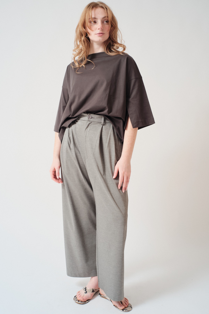 Waverly wearing COG The Big Smoke Lucy Baggy Trousers front view
