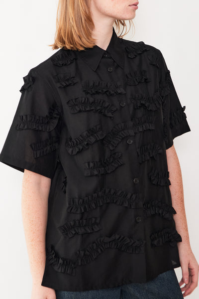 Christian Wijnants Ruffle Soft Tencel SS Shirt