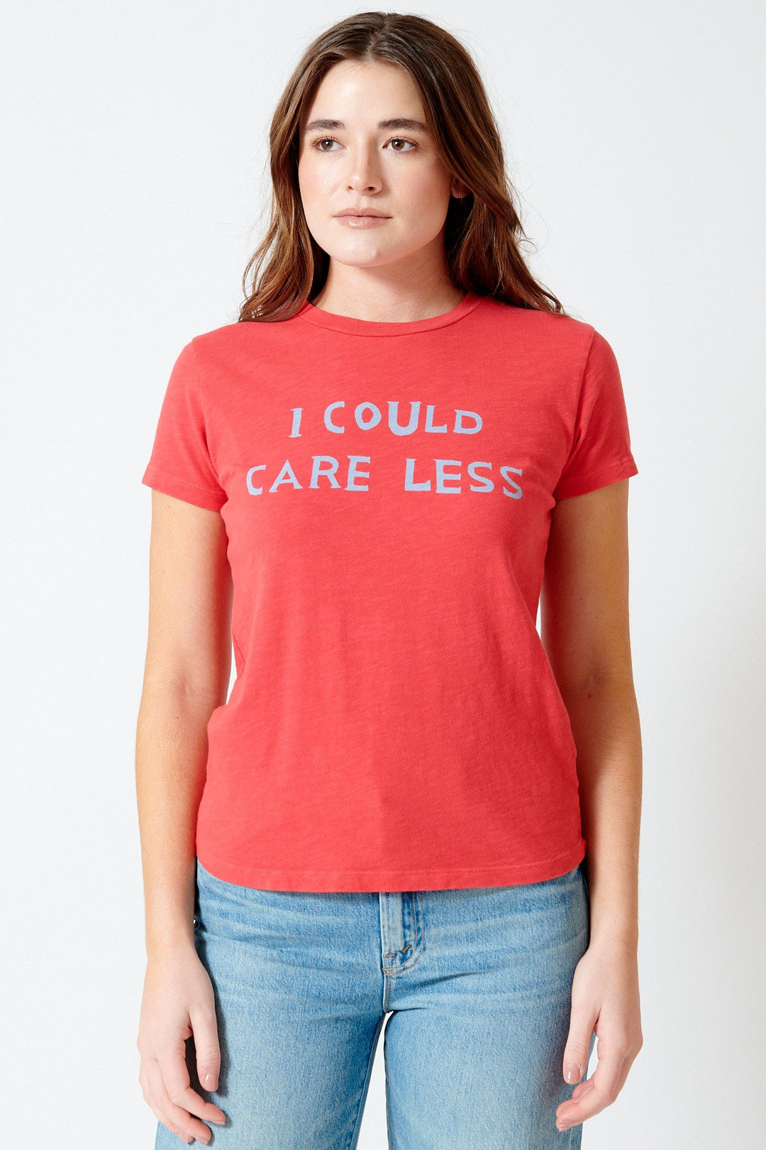 Julia wearing Mother Denim The Sinful front view