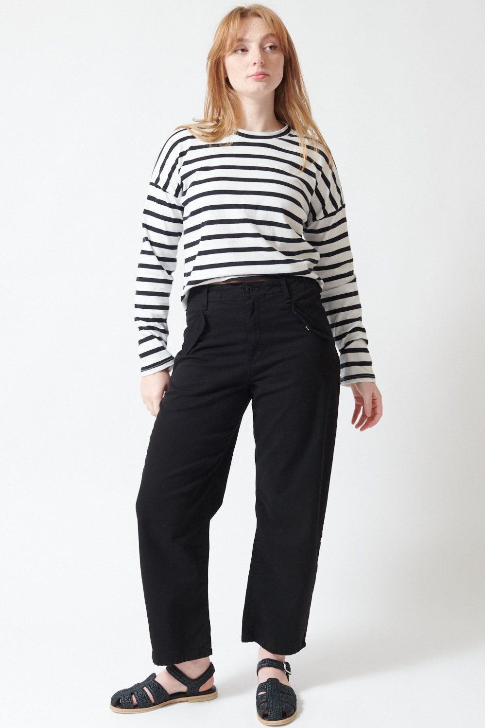 Waverly wearing ASKK Luda Cargo Pant front view