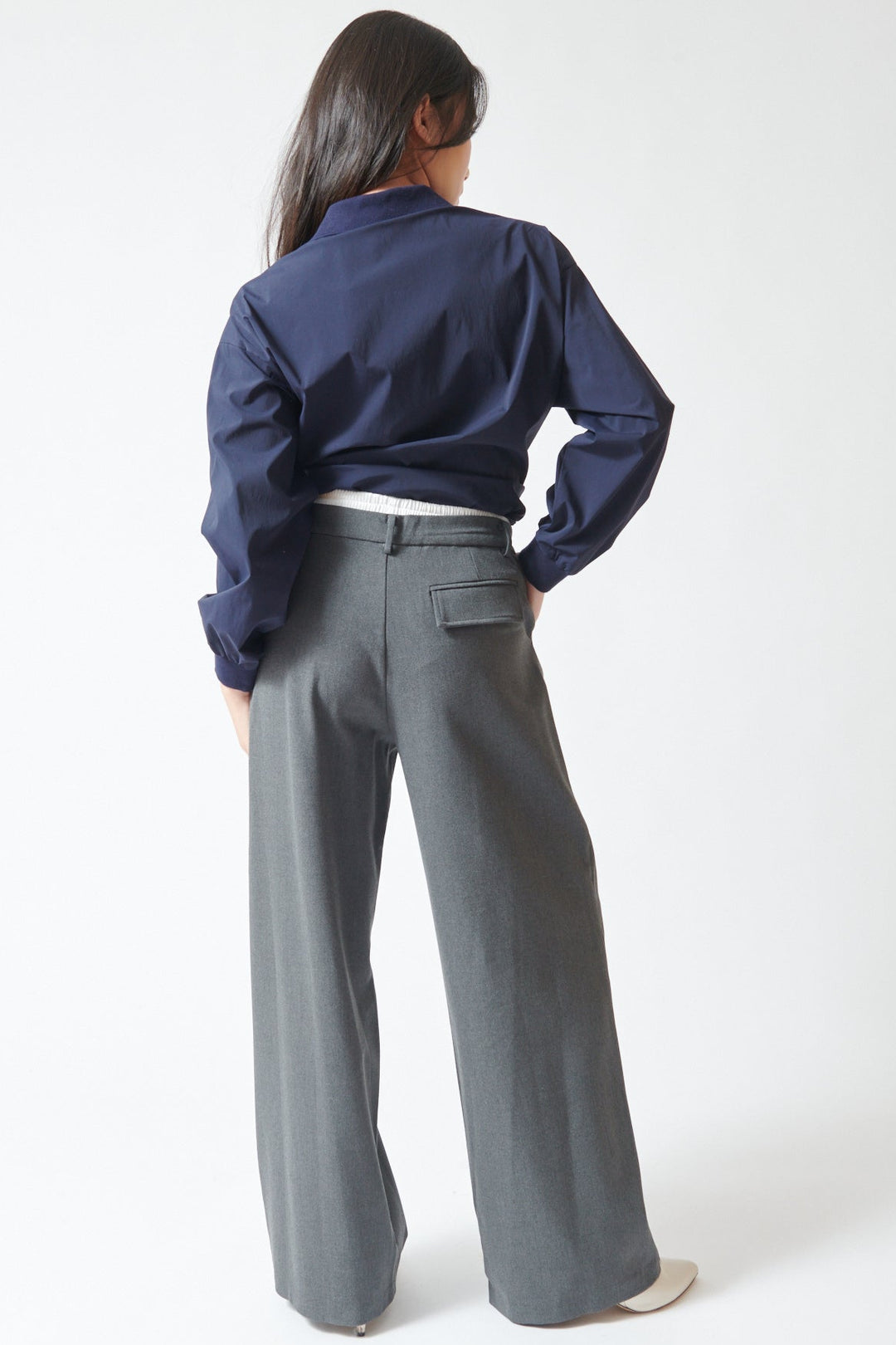Lilly wearing ELEH Show Your Drawers Trouser rear view