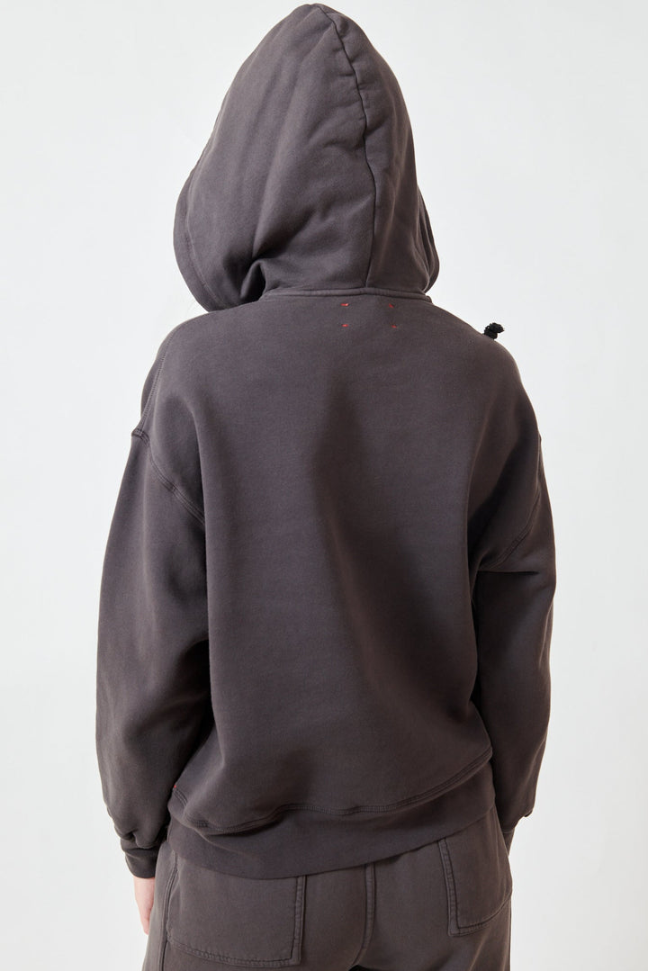 Madi wearing Xirena Smith Sweatshirt rear view