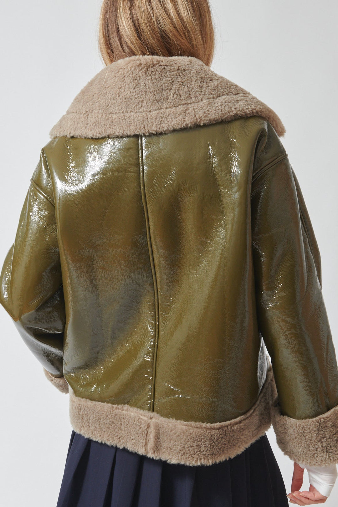 Mari wearing ELEH Shine On Jacket rear view