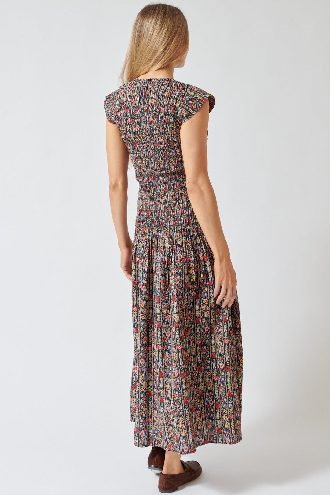 Mari wearing The Great The Paramour Dress rear view