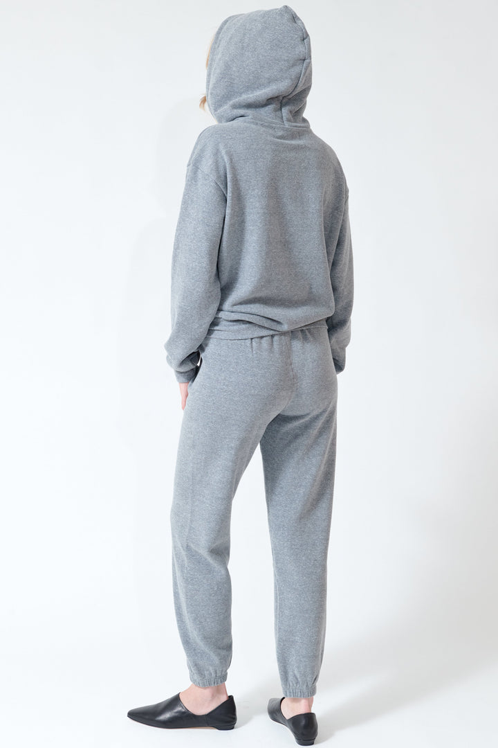 Madi wearing SPRWMN Heart Sweatpants rear view