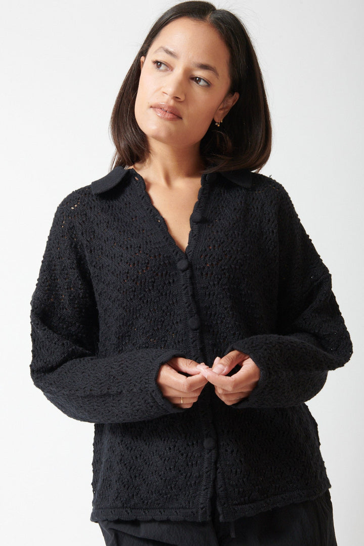 Amanda wearing Sablyn Izzy B Relaxed Shirt front view