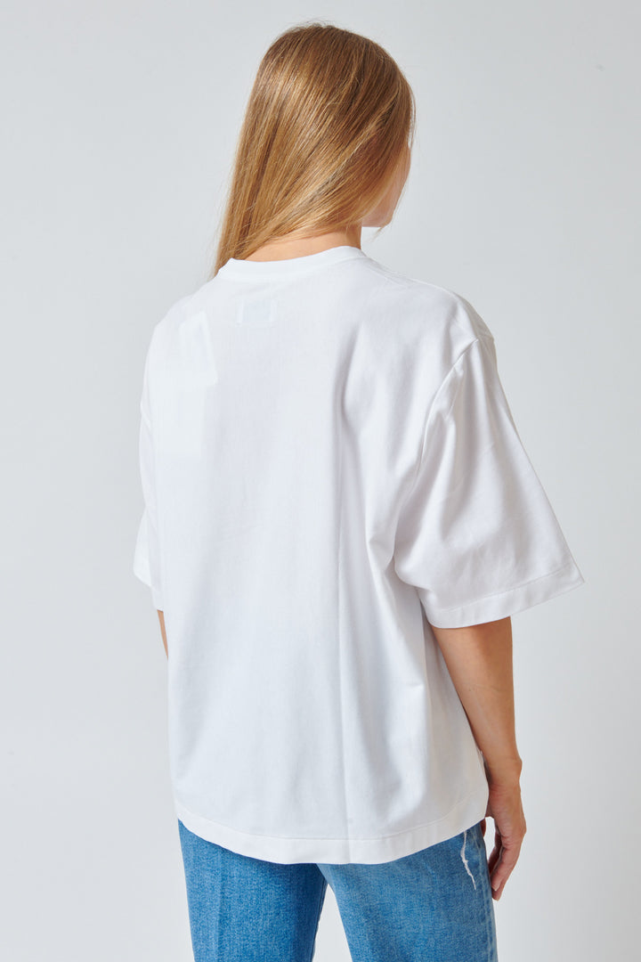Mari wearing Tanaka The Boxy Tee rear view