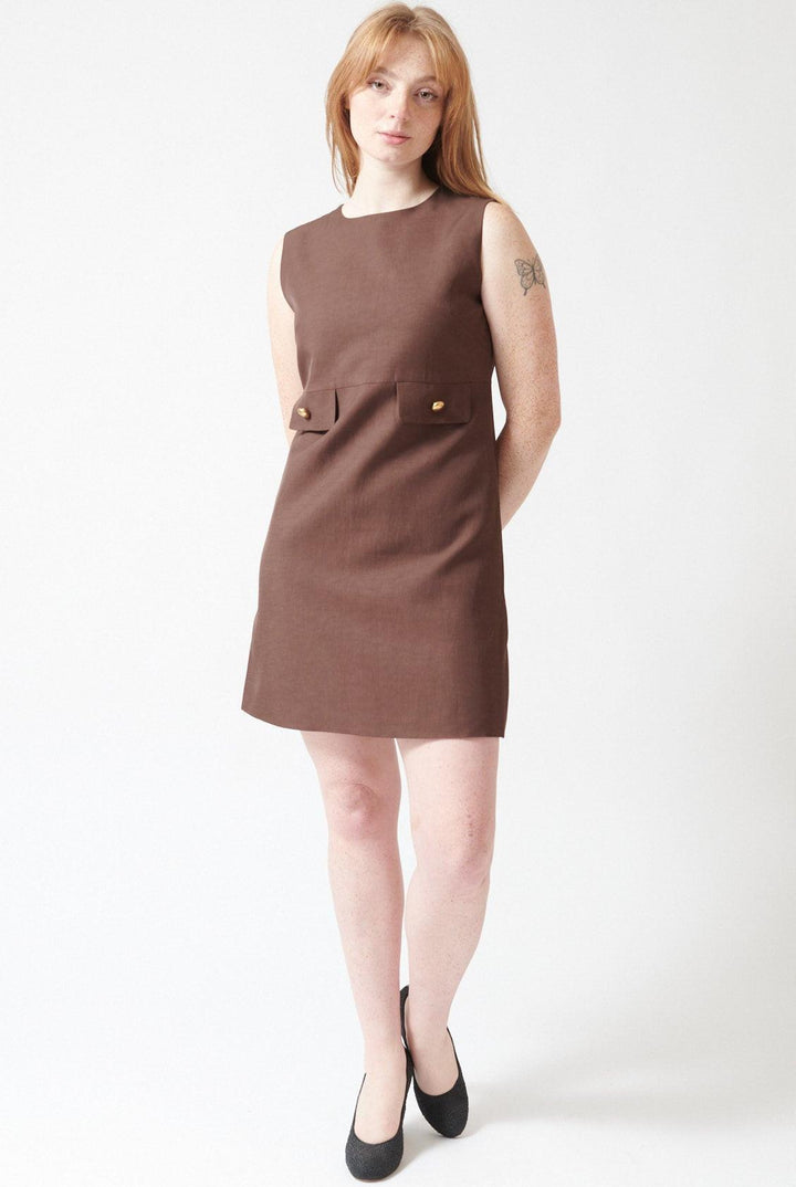 Waverly wearing P.A.R.O.S.H. Raisa Dress front view