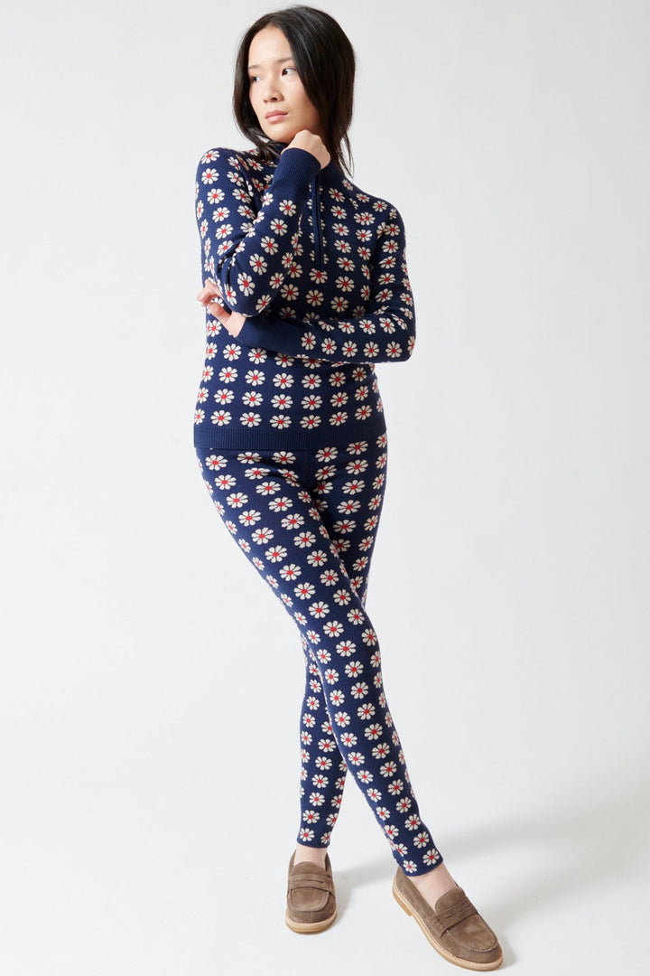 Lilly wearing The Great The Merino Legging front view