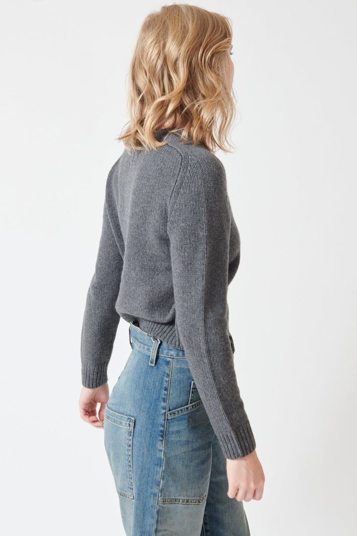 Madi wearing Nili Lotan Vicki Sweater side view