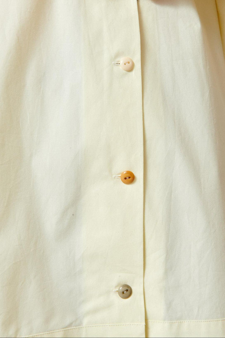 Angela wearing Angela wearing OSSOU Cove Shirt front/detail view