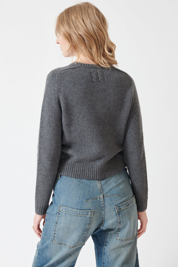 Madi wearing Nili Lotan Vicki Sweater rear view