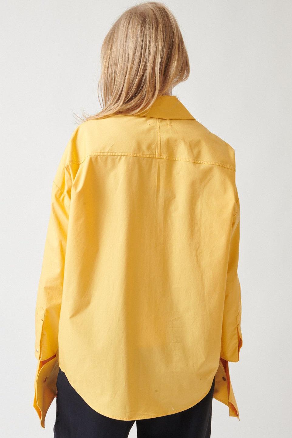 Madi wearing OSSOU Wren Shirt rear view