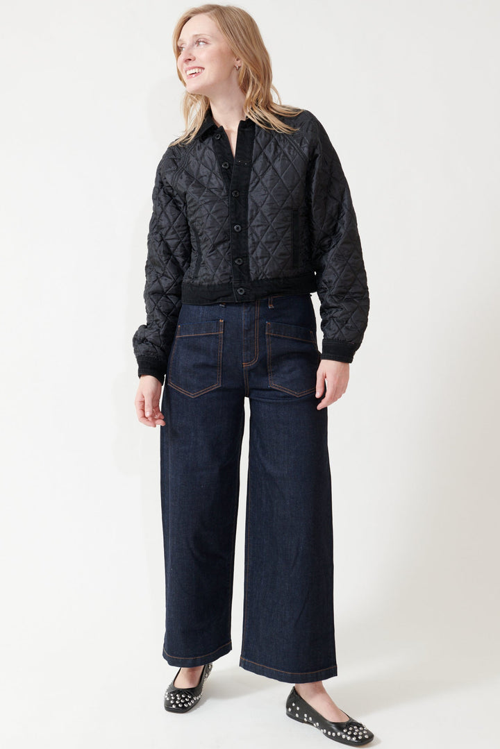 Madi wearing ASKK NY Virginia Jean front view