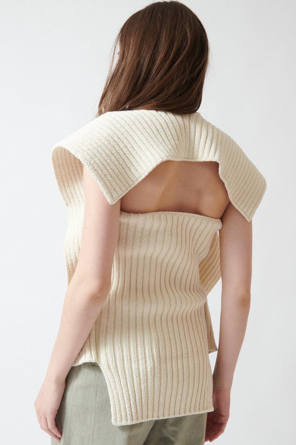 Angela wearing OSSOU Greer Tank rear view