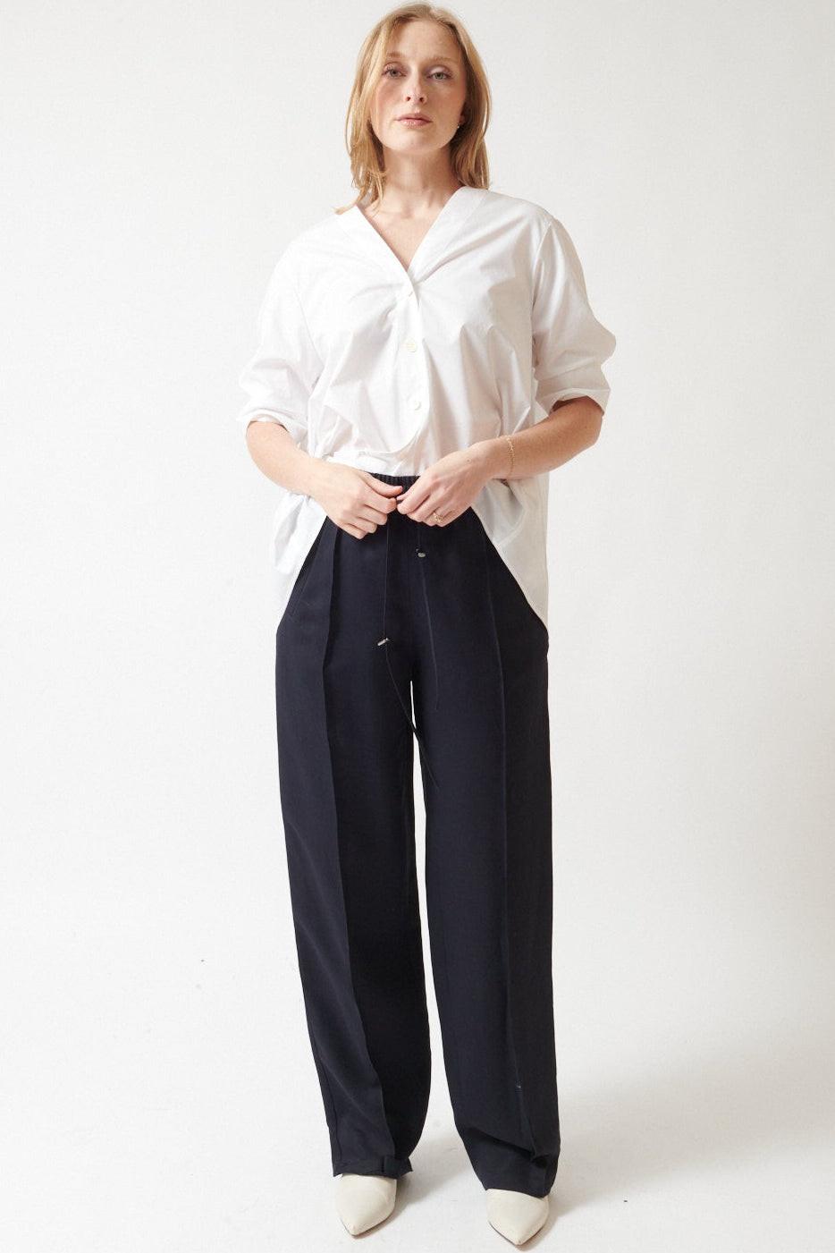 Madi wearing Mantu Teri Jogger Trousers front view