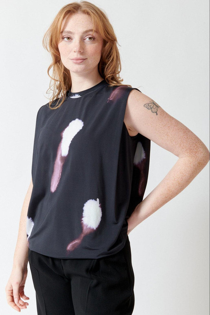 Waverly wearing Christian Wijnants Tabansir Top front view