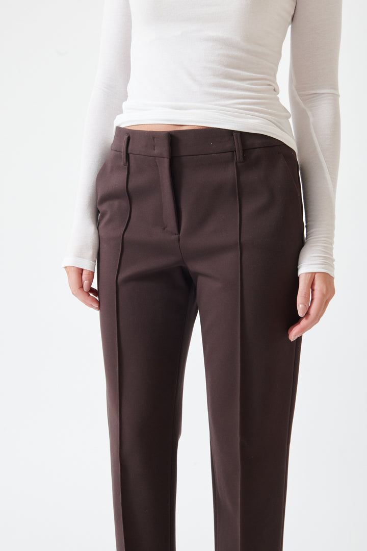 Julia wearing Dorothee Schumacher Emotional Essence Pants front/detail  view